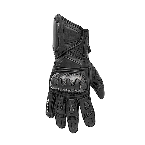 D-Motor Carbon Fiber knuckle Leather Gloves