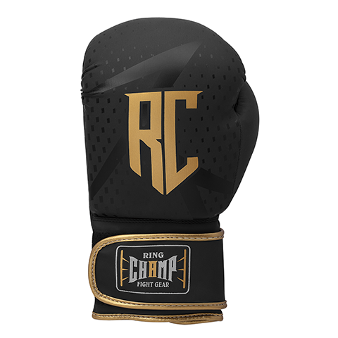 Ring Champ Stealth Gold Boxing Gloves