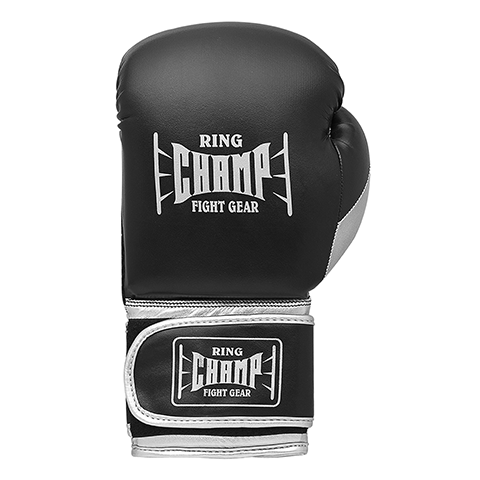Ring Champ Classic Silver Boxing Gloves