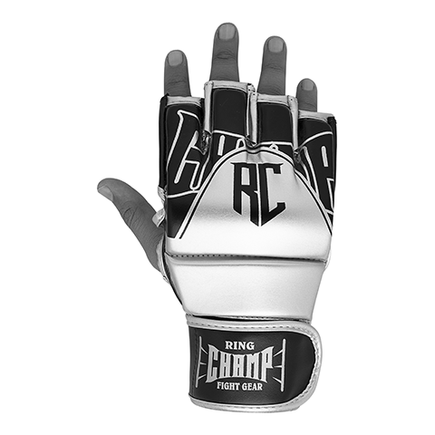 Ring Champ Classic Silver MMA Gloves