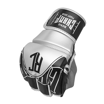 Ring Champ Classic Silver MMA Gloves