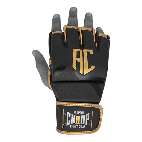 Ring Champ Stealth Gold MMA Gloves
