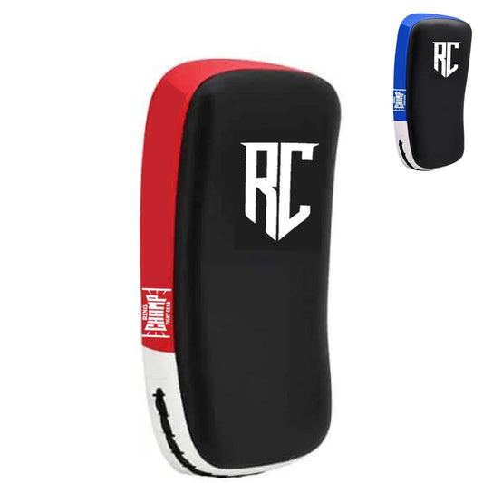 Ring Champ Red Leather Thai Kick Pads